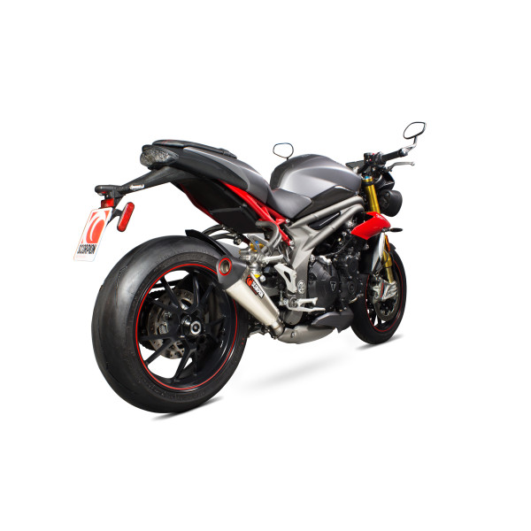 Scorpion Exhaust Triumph Speed Triple 1050 R 2016 - 2017 Serket Taper Slip-on Titanium Sleeve